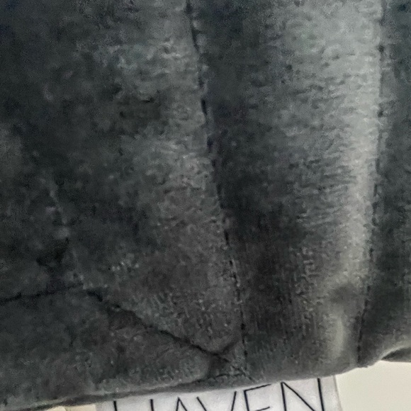 NWOT KAF HOME Haven Blue-Gray Velvet Pillow Cover - Picture 2 of 3